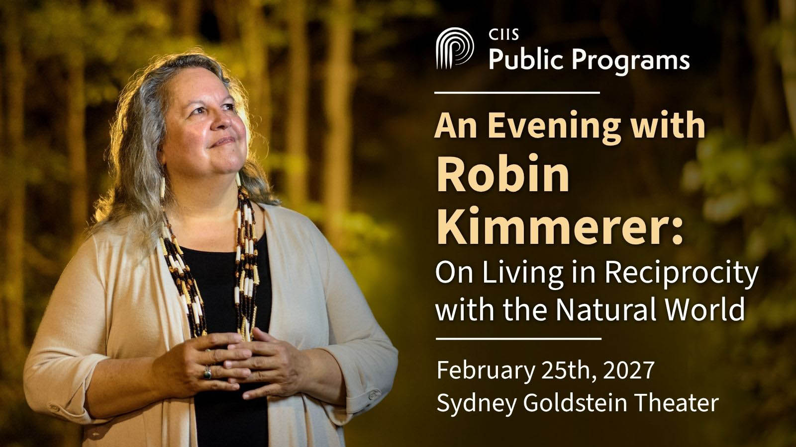 An Evening with Robin Wall Kimmerer: On Living in Reciprocity with the Natural World