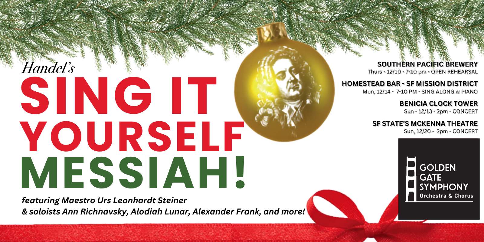 Golden Gate Symphony Orchestra & Chorus - Sing It Yourself Messiah!